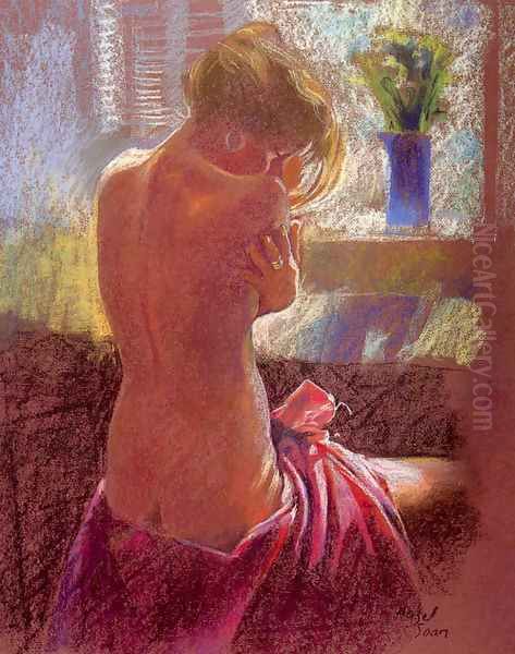 Private Moments II Oil Painting by Hazel Soan