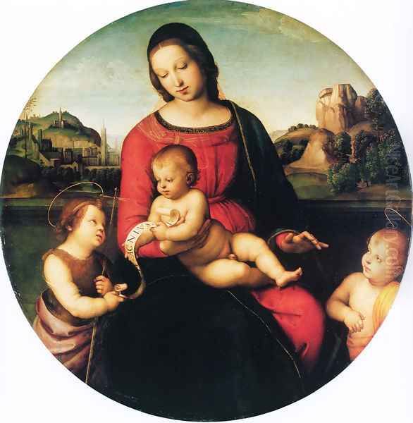 Madonna Terranuova Oil Painting by Raffaelo Sanzio