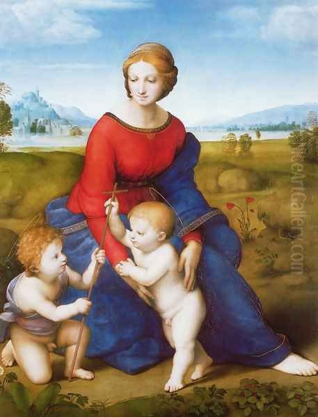 Madonna of the Meadow Oil Painting by Raffaelo Sanzio