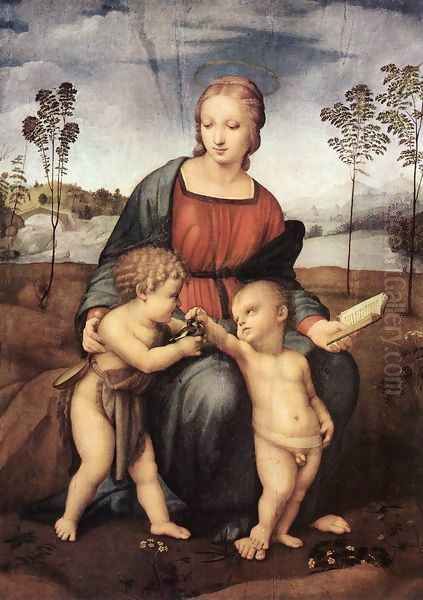 Madonna del Cardellino Oil Painting by Raffaelo Sanzio