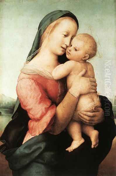 Madonna and Child (The Tempi Madonna) Oil Painting by Raffaelo Sanzio