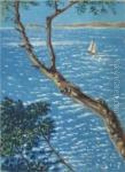 Mare Ligure Sotto Il Sole Oil Painting by Alberto Savinio