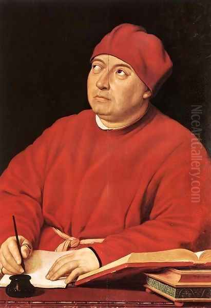 Cardinal Tommaso Inghirami Oil Painting by Raffaelo Sanzio