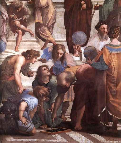 The School of Athens (detail) 2 Oil Painting by Raffaelo Sanzio