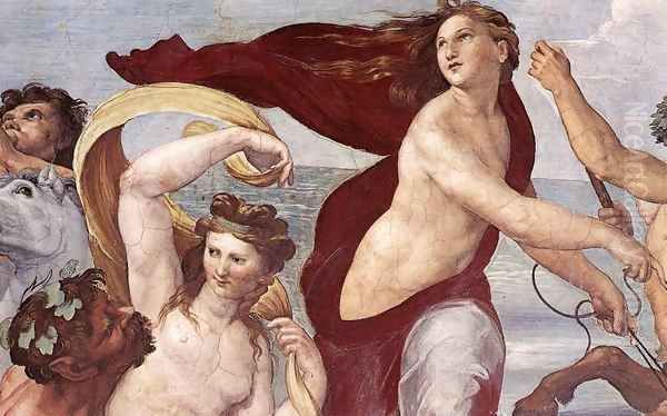 The Triumph of Galatea (detail) Oil Painting by Raffaelo Sanzio