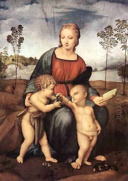 Madonna del Cardellino 2 Oil Painting by Raffaelo Sanzio