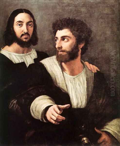 Double Portrait Oil Painting by Raffaelo Sanzio