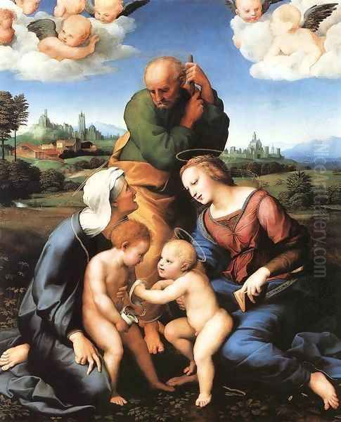 The Canigiani Madonna Oil Painting by Raffaelo Sanzio