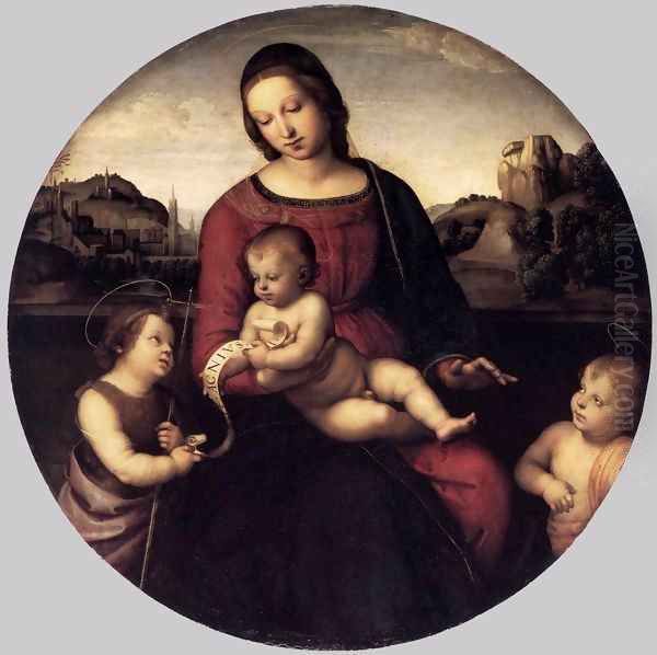 Terranuova Madonna Oil Painting by Raffaelo Sanzio