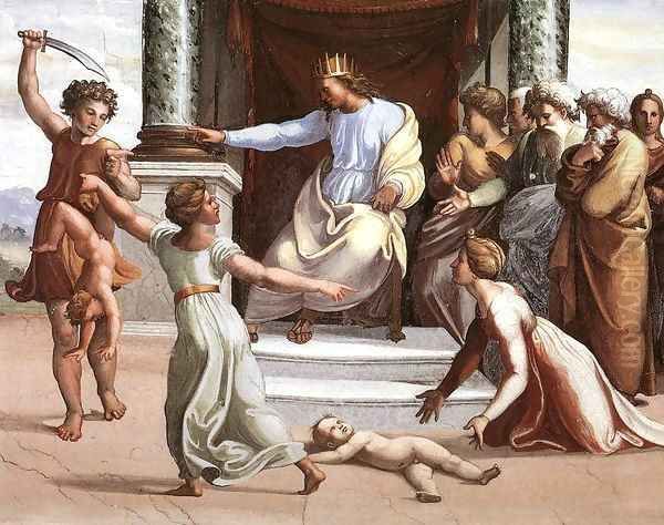 The Judgment of Solomon 2 Oil Painting by Raffaelo Sanzio