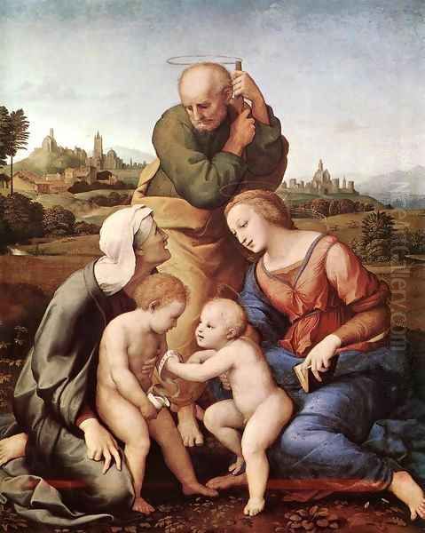 The Canigiani Madonna 2 Oil Painting by Raffaelo Sanzio