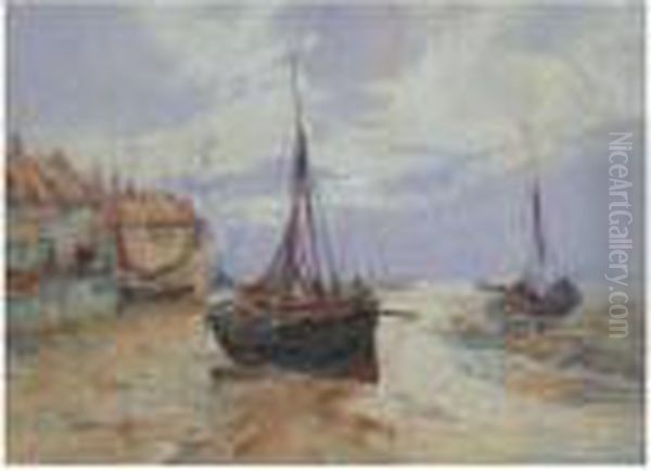 King's Lynn Oil Painting by William Harrison Scarborough