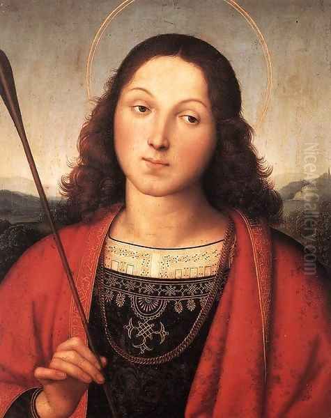 St Sebastian 2 Oil Painting by Raffaelo Sanzio