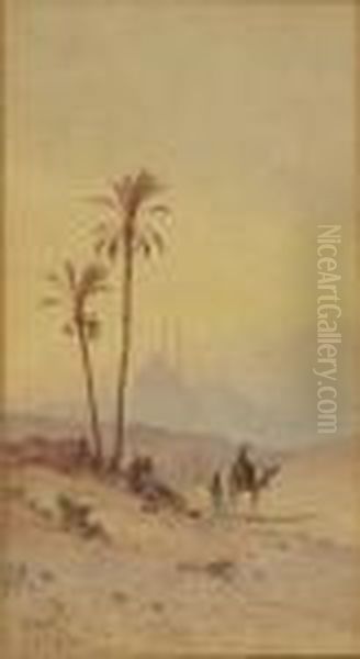 Outside Cairo Oil Painting by Spyridon Scarvelli