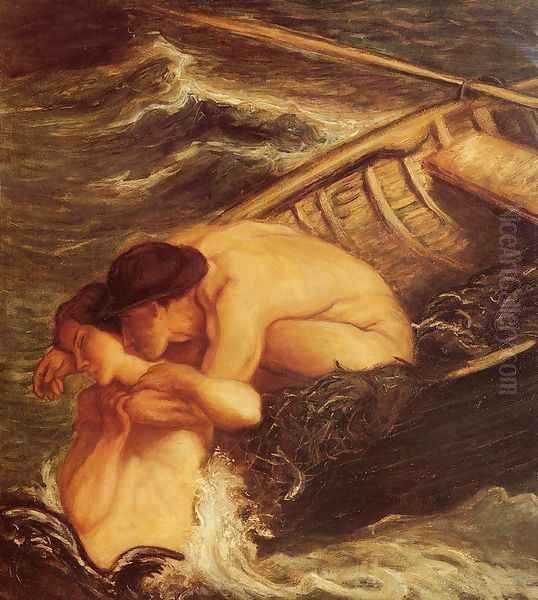 The Mermaid Oil Painting by Charles Haslewood Shannon