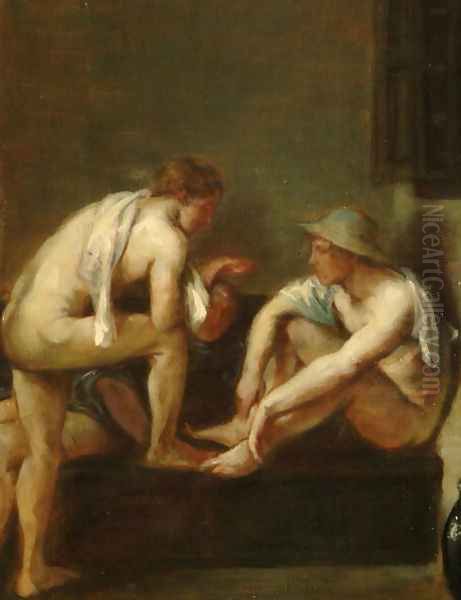 The Bathers, 1900 Oil Painting by Charles Haslewood Shannon