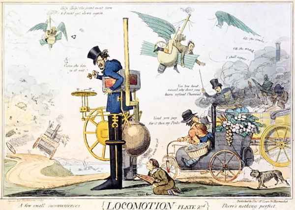 Locomotion, Plate 2nd, published by Thomas McLean, c.1835 Oil Painting by Robert Seymour