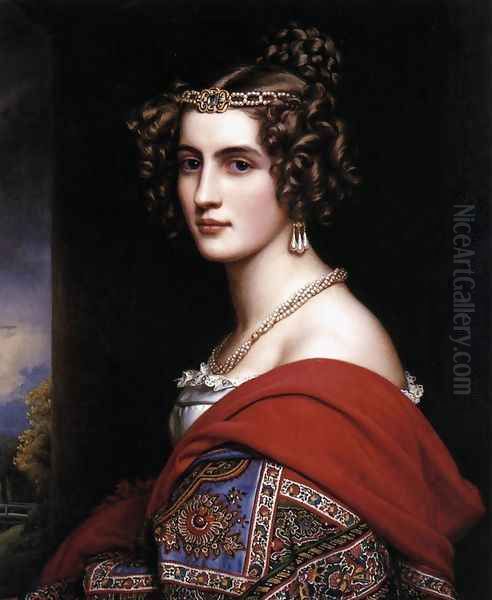 Amalie von Schintling 1831 Oil Painting by Joseph Karl Stieler