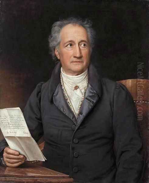 Johann Wolfgang von Goethe Oil Painting by Joseph Karl Stieler