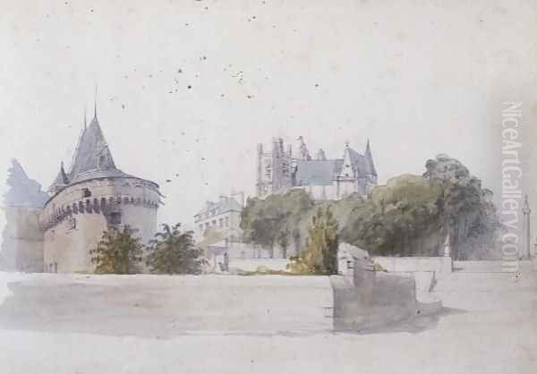 View of Nantes 2 Oil Painting by George Clarkson Stanfield