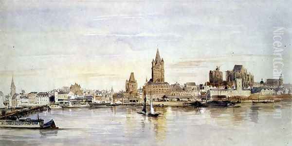 Ostend Oil Painting by George Clarkson Stanfield