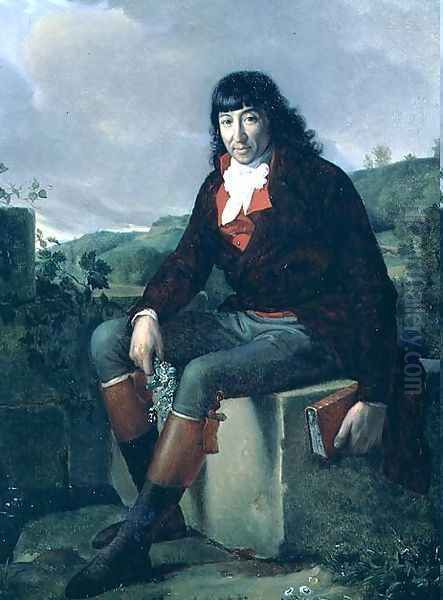 Portrait of Louis Marie de La Revelliere-Lepeaux 1753-1824 after a portrait by Francois Gerard 1770-1837 Oil Painting by Gerard Van Spaendonck