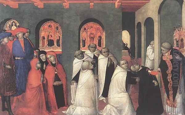 Miracle of the Eucharisty 1423 Oil Painting by Stefano Di Giovanni Sassetta