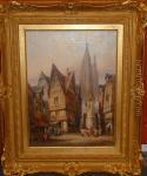 Ratisbon, Bavaria, Germany Oil Painting by Henry Thomas Schafer