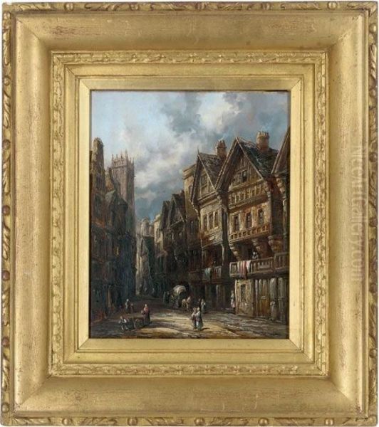 The Watergate, Chester Oil Painting by Henry Thomas Schafer