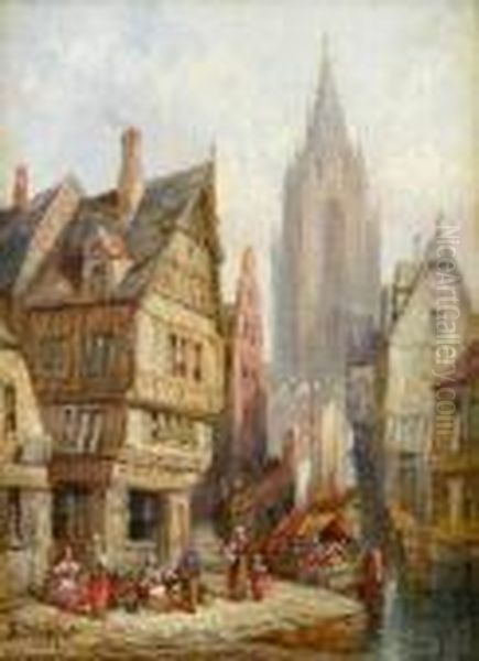 Hildescheim, Germany Oil Painting by Henry Thomas Schafer