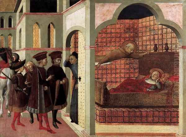 The Blessed Raniero of Borgo San Sepolcro Appearing to a Cardinal in a Dream Oil Painting by Stefano Di Giovanni Sassetta