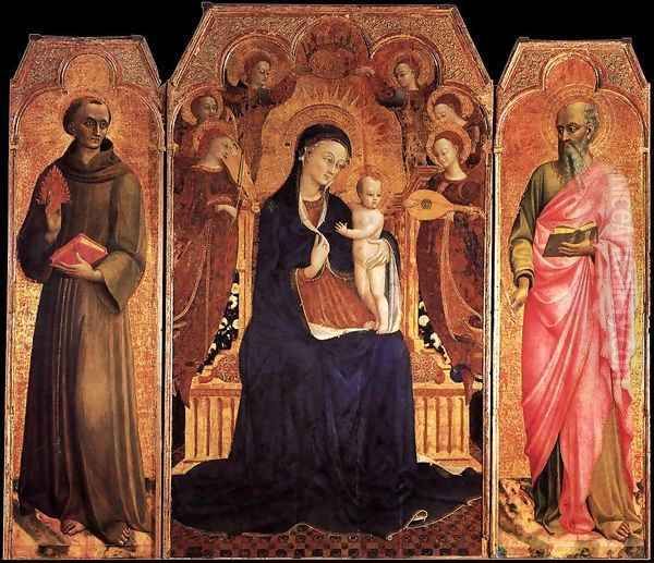 Virgin and Child with Saints 1437-44 Oil Painting by Stefano Di Giovanni Sassetta