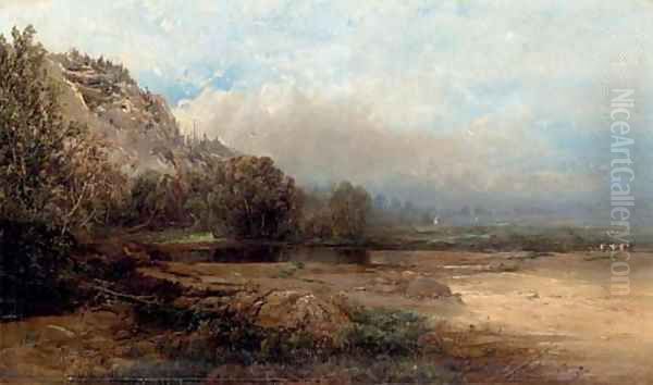 Road Leading to the Glen House, New Hampshire Oil Painting by William Louis Sonntag