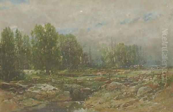 Landscape with Brook Oil Painting by William Louis Sonntag