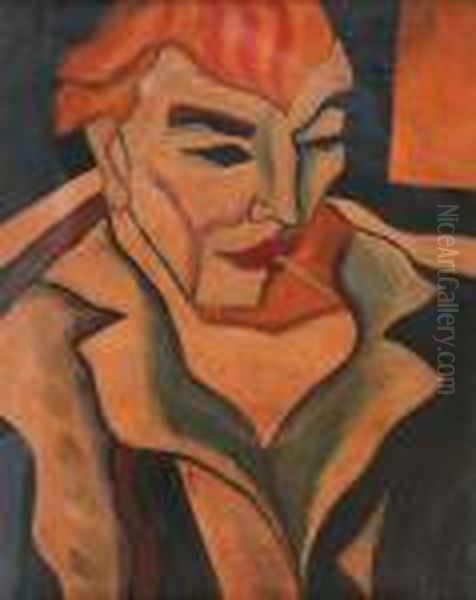 L'homme A La Cigarette by Hugo Scheiber