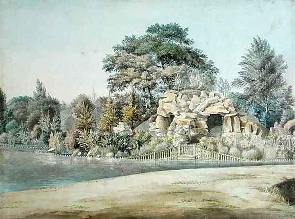 The Grotto, Virginia Water Oil Painting by Thomas Sandby