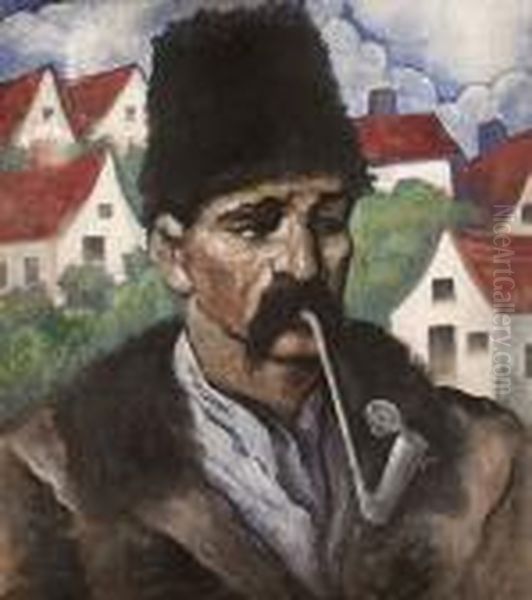 Pipazo Ferfi Oil Painting by Hugo Scheiber