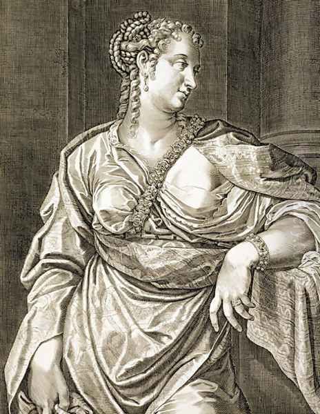 Agrippina wife of Tiberius Oil Painting by Aegidius Sadeler or Saedeler