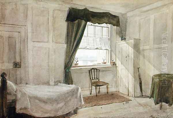 William Blakes Workroom and Deathroom, c1880 by Frederic James Shields