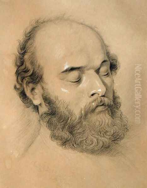 The Dead Rossetti, 1882 Oil Painting by Frederic James Shields