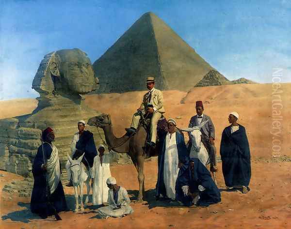 In Search Of The Pharaohs Oil Painting by Alois Stoff