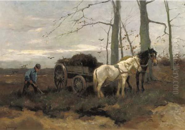 The Peat Wagon by Johan Frederik Corn. Scherrewitz