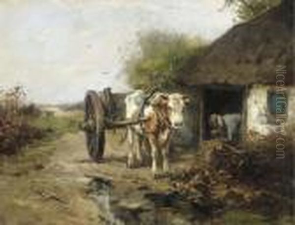 A Farmer At Work by Johan Frederik Corn. Scherrewitz