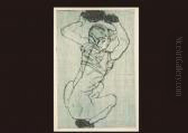 Egonshiele(portfolio/a Set Of 10) Oil Painting by Egon Schiele