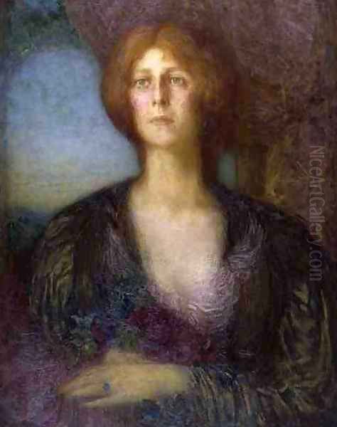 Portrait of a Lady Oil Painting by William Shackleton