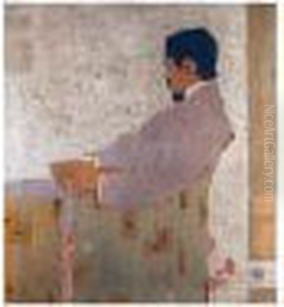 Portrat Des Malers Anton Peschka (portrait Of The Painter Anton Peschka) Oil Painting by Egon Schiele