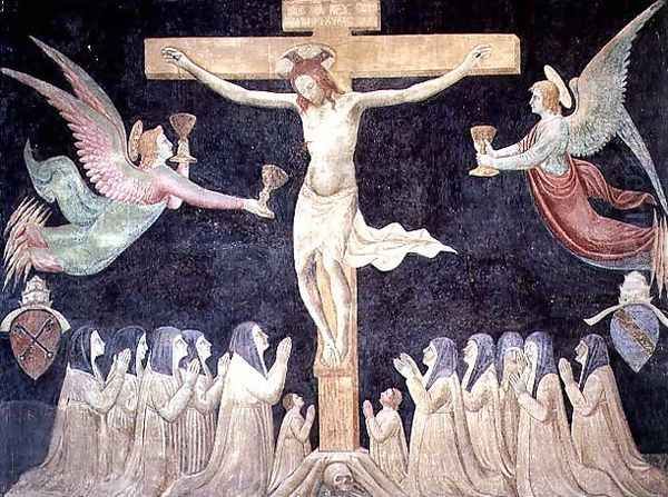 Crucifixion, c.1448 Oil Painting by Paolo di Stefano Badaloni Schiavo