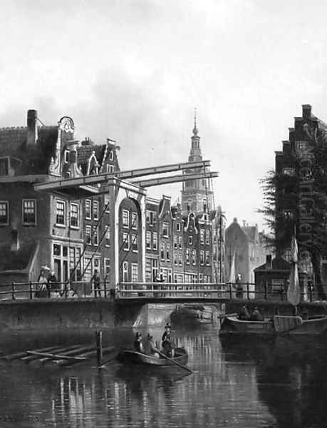 The Zuiderkerk, Amsterdam Oil Painting by Johannes Franciscus Spohler