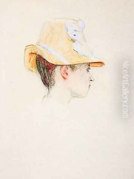 Woman with a Hat Oil Painting by Claude Emile Schuffenecker