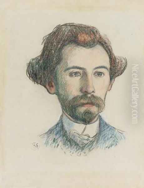 Portrait d' Emile Bernard Oil Painting by Claude Emile Schuffenecker